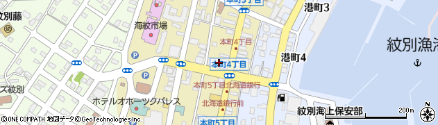 カラオケＢＯＸ遊ランド　紋別店周辺の地図