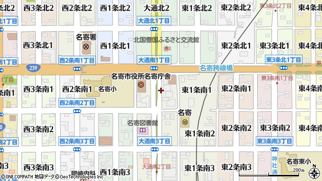 〒096-0010 北海道名寄市大通南の地図