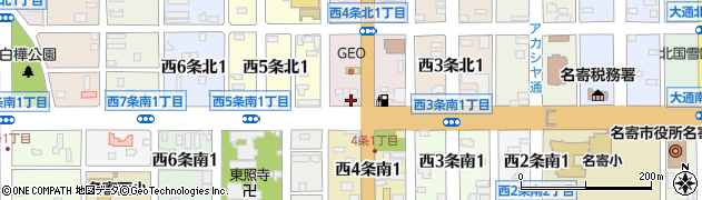 北星信用金庫中央通支店周辺の地図