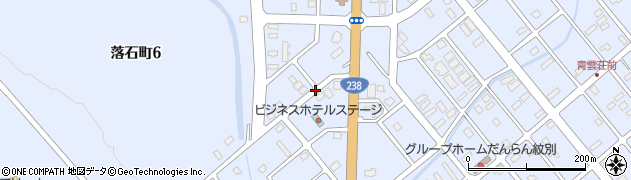 北海道紋別市落石町周辺の地図