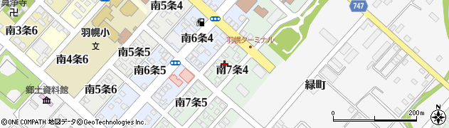 沿岸バス株式会社　羽幌営業所・羽幌ターミナル周辺の地図