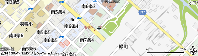 北海道羽幌町（苫前郡）南７条周辺の地図