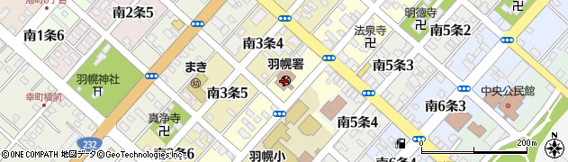 羽幌警察署周辺の地図
