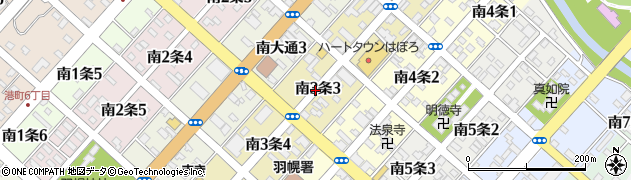 北海道羽幌町（苫前郡）南３条周辺の地図