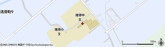 紋別市立渚滑中学校周辺の地図