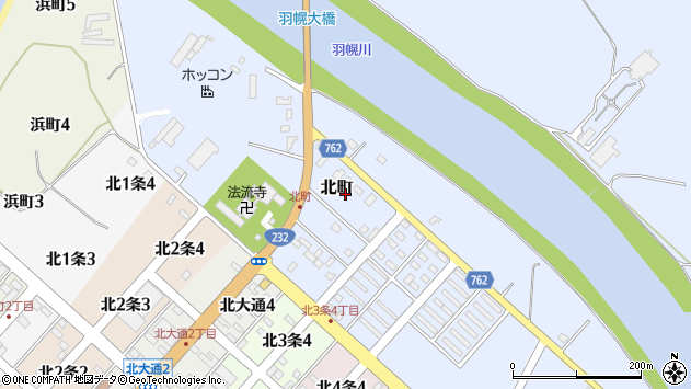〒078-4119 北海道苫前郡羽幌町北町の地図