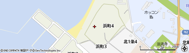 北海道羽幌町（苫前郡）浜町周辺の地図