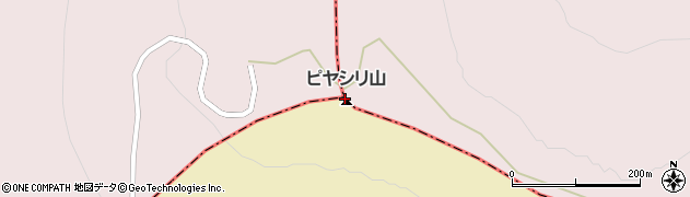 ピヤシリ山周辺の地図