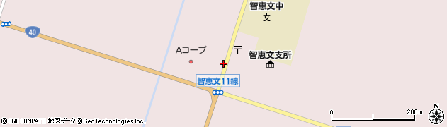北海道名寄市智恵文（１１線）周辺の地図