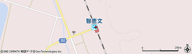 智恵文駅周辺の地図