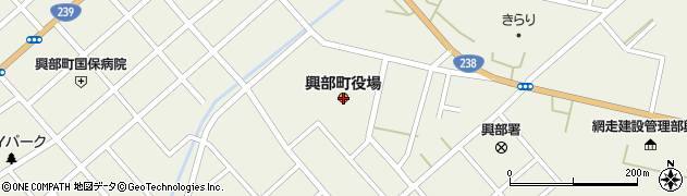 北海道興部町（紋別郡）周辺の地図