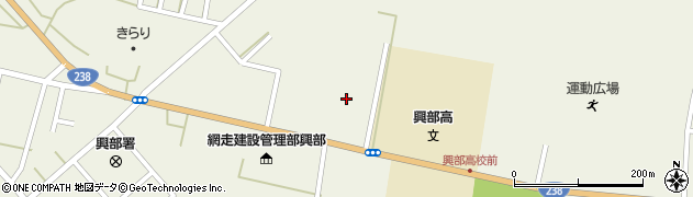 網走開発建設部興部道路事務所周辺の地図