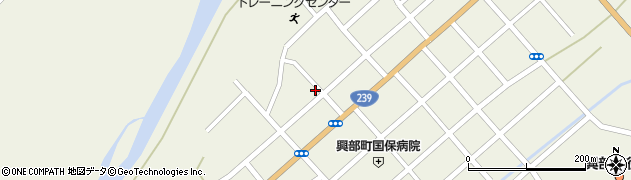 北海道紋別郡興部町興部仲町周辺の地図