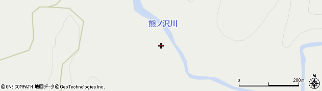 熊ノ沢川周辺の地図