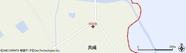 神社前周辺の地図