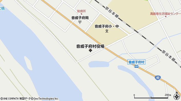 〒098-2500 北海道中川郡音威子府村（以下に掲載がない場合）の地図
