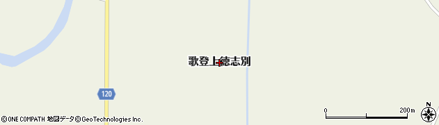 北海道枝幸町（枝幸郡）歌登上徳志別周辺の地図