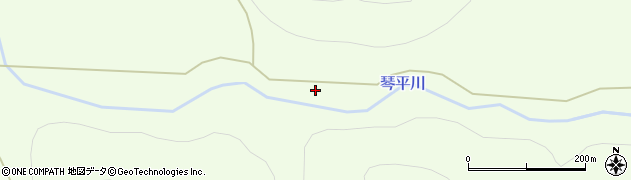琴平川周辺の地図
