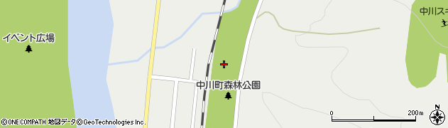 中川町森林公園周辺の地図