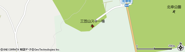 枝幸町三笠山スキー場周辺の地図