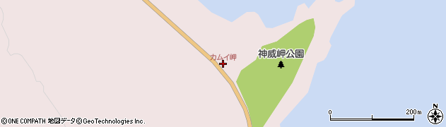 カムイ岬周辺の地図