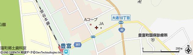 北海道豊富町（天塩郡）豊富停車場通周辺の地図
