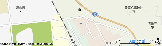 北海道豊富町（天塩郡）豊富西１条仲通周辺の地図