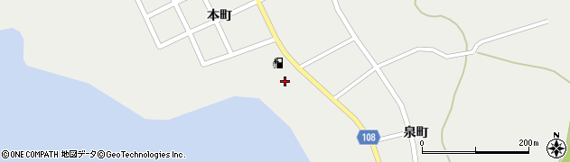 利尻石油株式会社　本社事務所周辺の地図