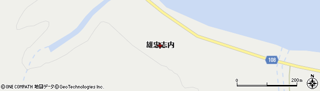 北海道利尻富士町（利尻郡）鴛泊（雄忠志内）周辺の地図