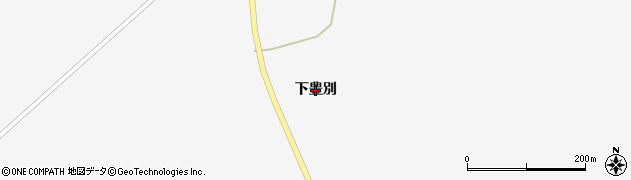 北海道稚内市声問村（下豊別）周辺の地図
