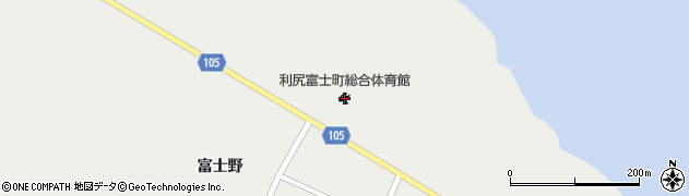 利尻富士町総合体育館周辺の地図