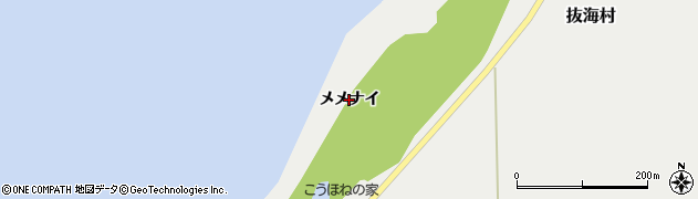 北海道稚内市抜海村（メメナイ）周辺の地図