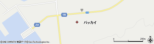北海道稚内市抜海村（バッカイ）周辺の地図