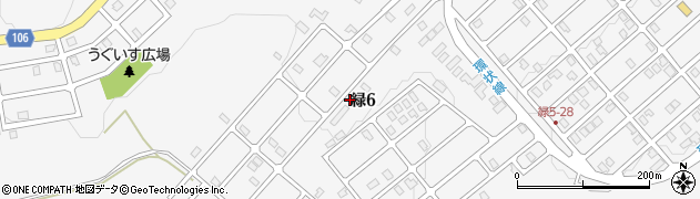 北海道稚内市緑6丁目周辺の地図
