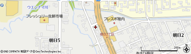 ラーメン山岡家　稚内店周辺の地図