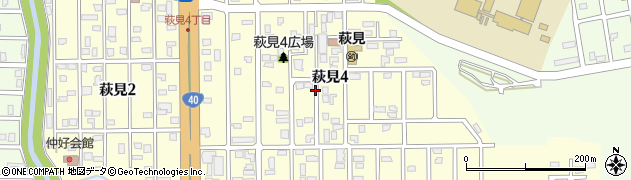 北海道稚内市萩見周辺の地図