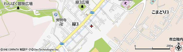 北海道稚内市緑3丁目5周辺の地図