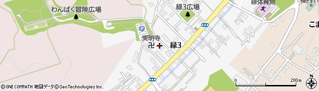 北海道稚内市緑3丁目周辺の地図