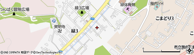 北海道稚内市緑3丁目4周辺の地図