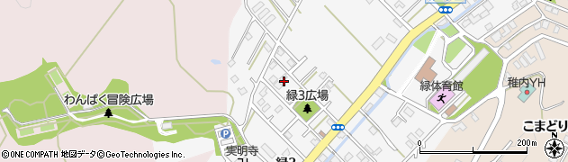北海道稚内市緑3丁目2周辺の地図