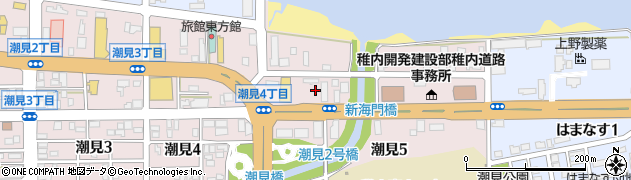 宗谷バス株式会社　稚内営業所・潮見待合所周辺の地図