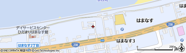 北海道稚内市はまなす周辺の地図