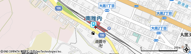 南稚内駅周辺の地図