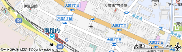北海道稚内市大黒2丁目周辺の地図