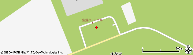 稚内空港駐車場周辺の地図