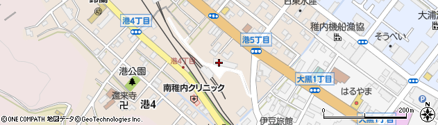 北海道ジェイ・アール運輸サポート株式会社　旭川事業所　稚内支所周辺の地図
