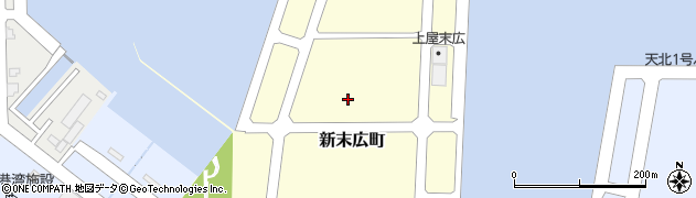 北海道稚内市新末広町周辺の地図