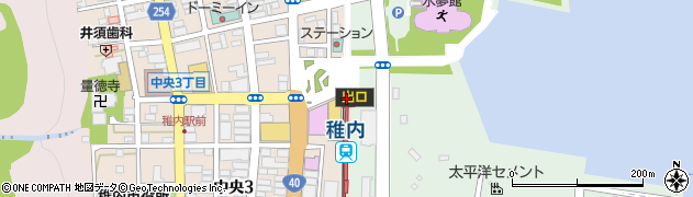 稚内駅周辺の地図