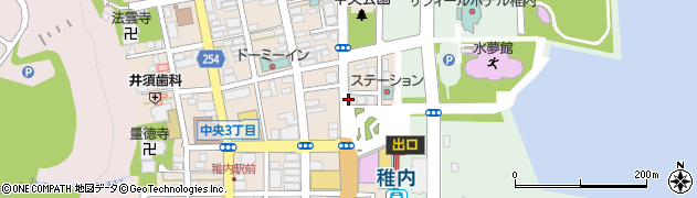 駅前ターミナル周辺の地図