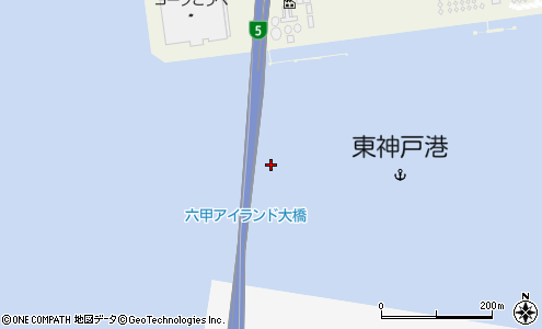 六甲アイランド大橋 神戸市 橋 トンネル の住所 地図 マピオン電話帳